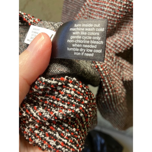 NWT Lane Bryant 22/24 Black White Red Tweed Knit Shift Dress Plus Size - Picture 7 of 7